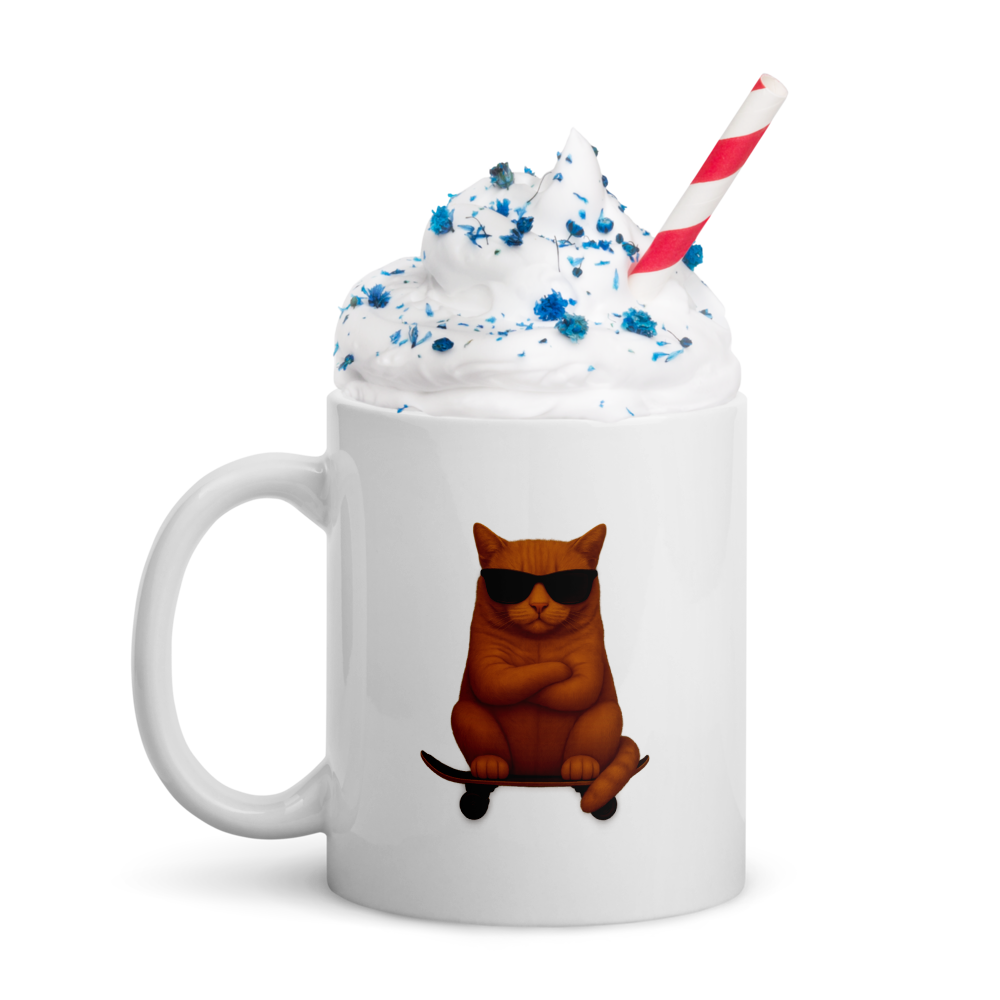 Läuft bei mir – Cool Cat Edition 🕶️ | Tasse