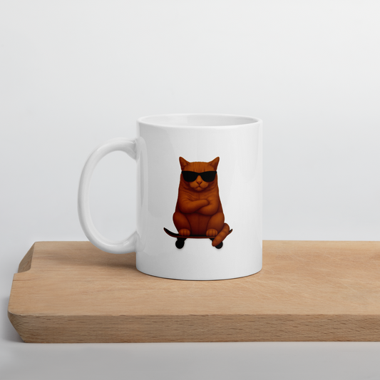 Läuft bei mir – Cool Cat Edition 🕶️ | Tasse