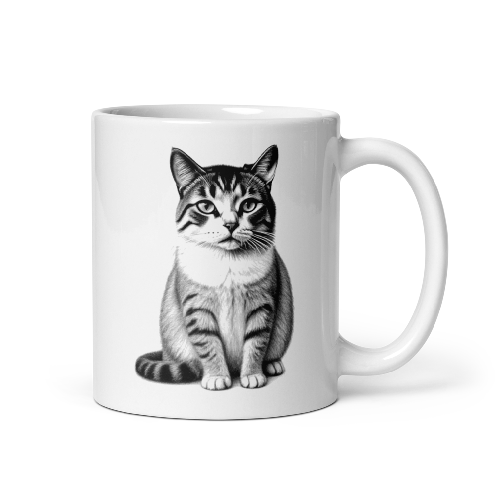 „Ich sehe dich.“ – Statement-Tasse für Katzenmenschen