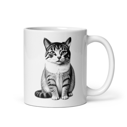 „Ich sehe dich.“ – Statement-Tasse für Katzenmenschen