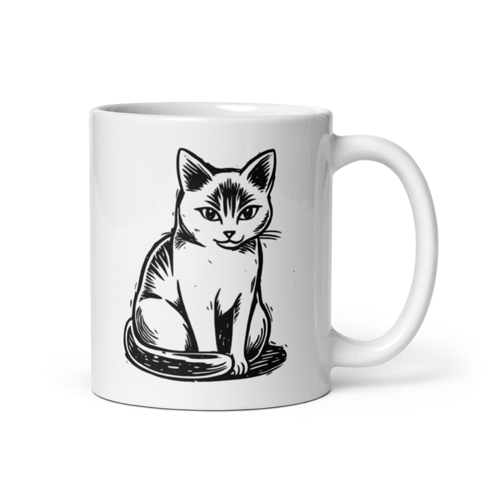 „Ich weiß.“ – Katzen Statement Tasse