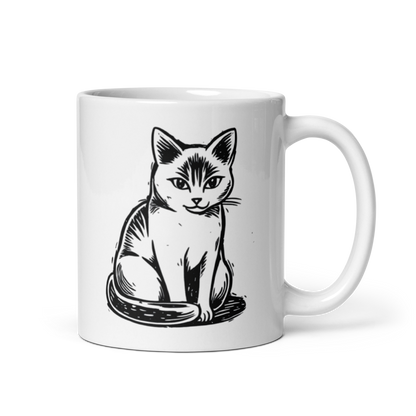 „Ich weiß.“ – Katzen Statement Tasse
