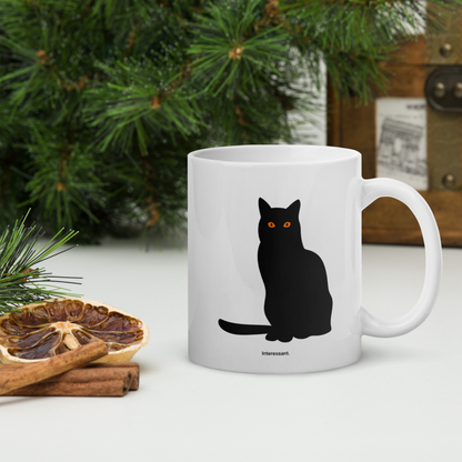 „Interessant.“ – Statement Tasse