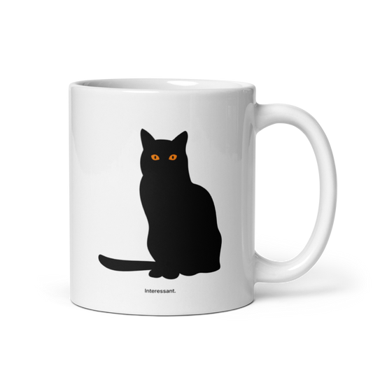 „Interessant.“ – Statement Tasse