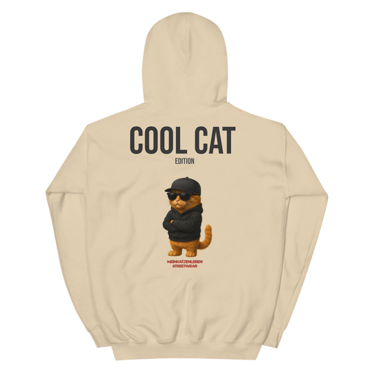 Cool Cat – Streetwear Edition Hoodie · Sand Beige