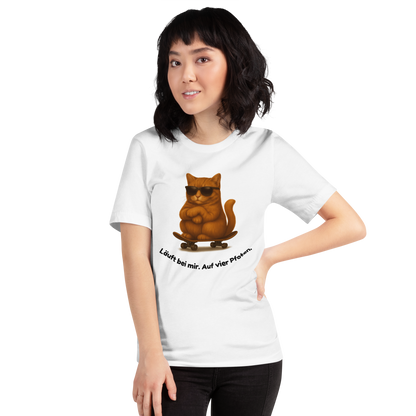 Läuft bei mir – Cool Cat Edition 🕶️ | Unisex T-Shirt