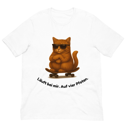 Läuft bei mir – Cool Cat Edition 🕶️ | Unisex T-Shirt